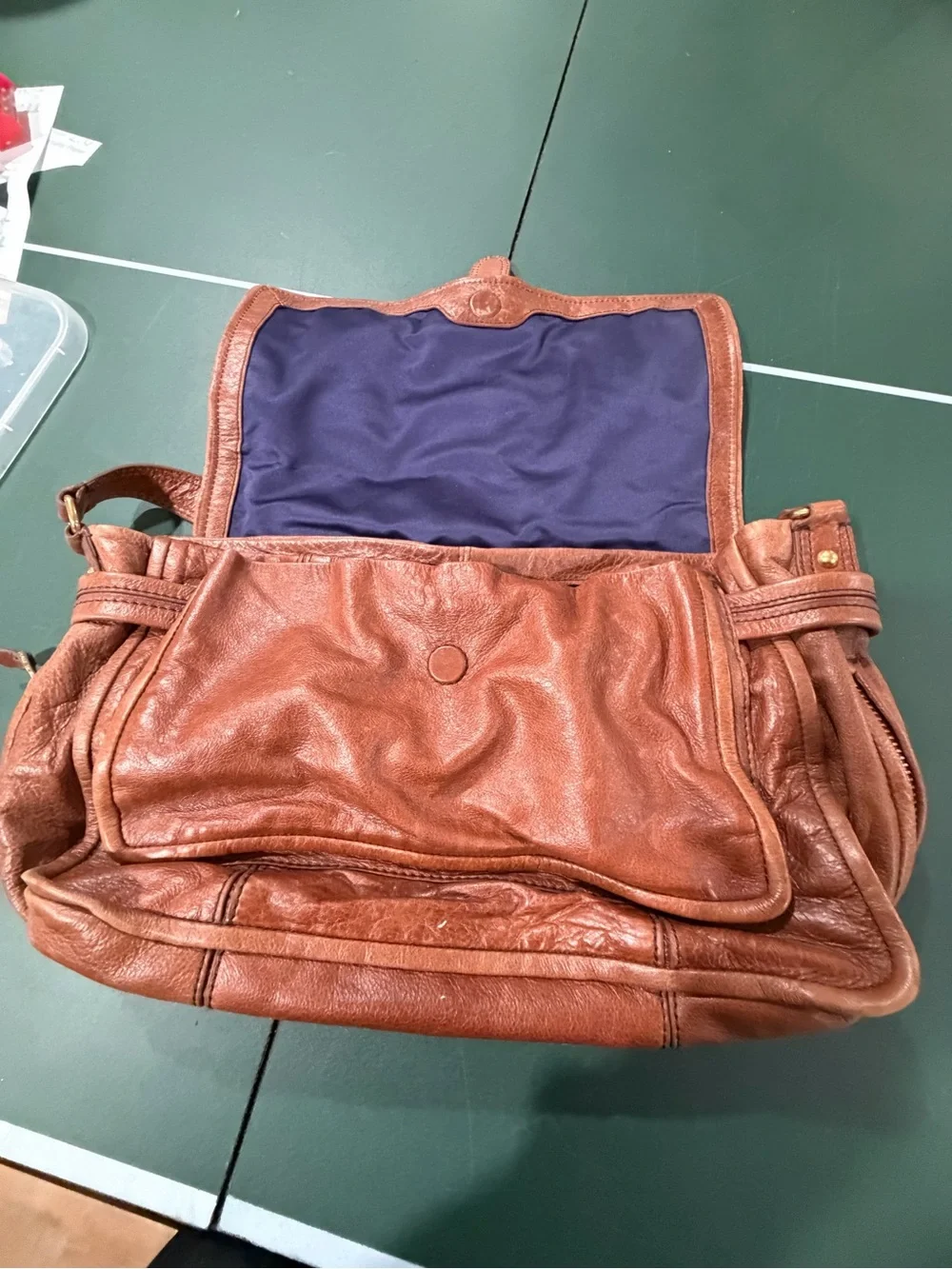 Juicy Couture Burnt Orange Leather Hobo Shoulder Bag